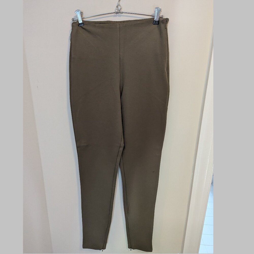 NWT Fabletics high-rise Ponte Skinny Zip-Split Pant, size S